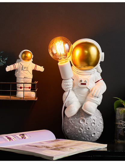 Creative Astronaut Wall Lamp - Modern, Simple Living Room, Bedroom, Hanging Ornament, Resin, Crafts, Gift.