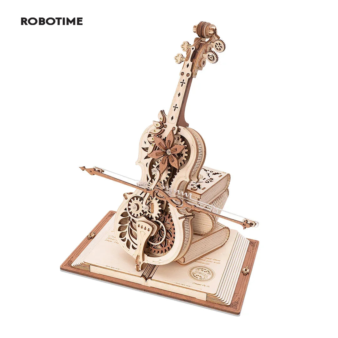 The Magical Cello, Mechanical Music Box, 3D Wooden Puzzle