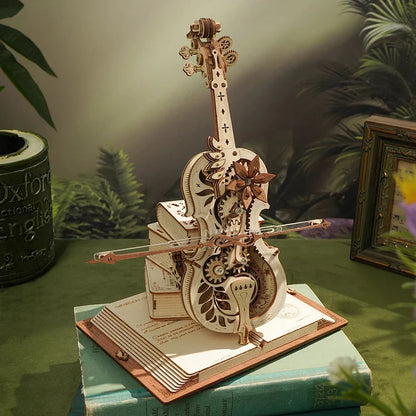 The Magical Cello, Mechanical Music Box, 3D Wooden Puzzle