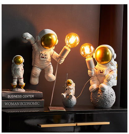 Creative Astronaut Wall Lamp - Modern, Simple Living Room, Bedroom, Hanging Ornament, Resin, Crafts, Gift.